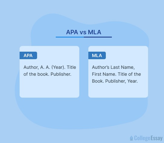 APA Vs. MLA Formatting
