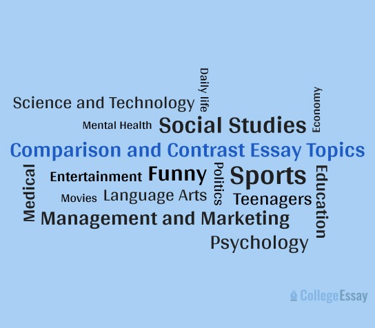 compare and contrast essay topics