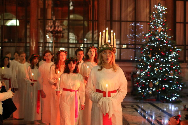 Swedish Candle Lit Lucia Procession - CollegeEssay.org